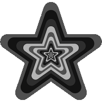 excited black and white Sticker