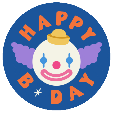 daniezuniga party birthday cake clown Sticker