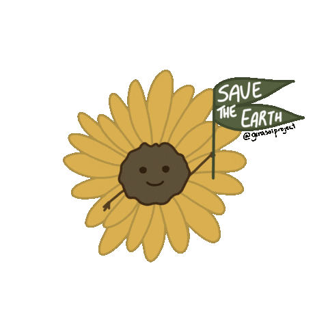 girasolproject giphyupload sunflower save the earth girasol Sticker