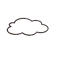 Cloud Sticker by knottye2