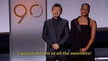Andy Serkis Oscar Noms 2018 GIF by The Academy Awards