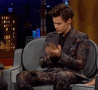harry styles applause GIF by The Late Late Show with James Corden