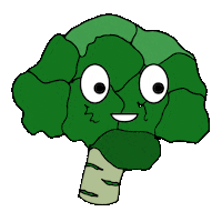 Happy Green Plant Sticker