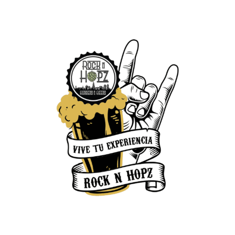 rocknhopz giphygifmaker craftbeer rocknhopz cervezaartesanaltenerife Sticker