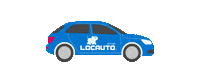 locautorent love car travel driving Sticker