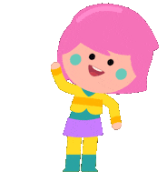 Flora Happy Dance Sticker by Mundo Bita