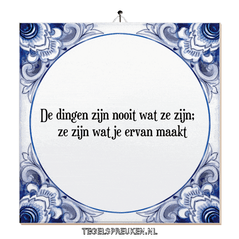 Wijsheid Spreuk Sticker by Tegelspreuken.nl