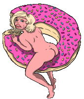 annaxliza animation girls dessert donut Sticker