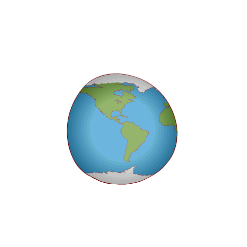 Earth Planet Sticker by ToonTownClown