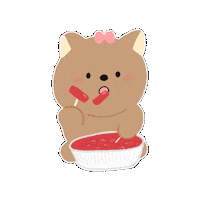 Character 간식 Sticker
