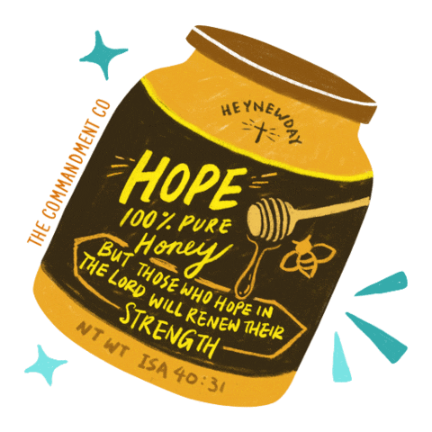 thecommandmentco giphyupload hope strength honey Sticker