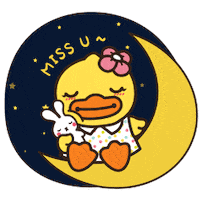 missing miss you Sticker by B.Duck