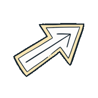 entrelacoestudio arrow candy planner seta Sticker