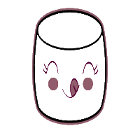 Marshmallow Sticker by The Sparkling Sugar Studio