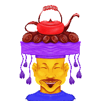 Happy China Sticker