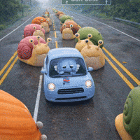 Traffic Jam Snails GIF by PuraRuta