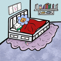 Tired Wake Up GIF by JellaCreative