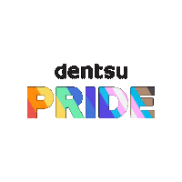 dentsupride dentsu Sticker