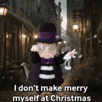 A Christmas Carol Scrooge GIF by TeaCosyFolk
