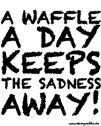 sadness waffle Sticker by Oh My Waffle! Ulm