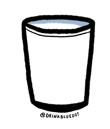 drinkbluedot water ocean whale plastic Sticker