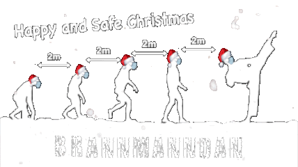 Christmas Karate Sticker by Brannmanndan