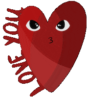 In Love Hearts Sticker