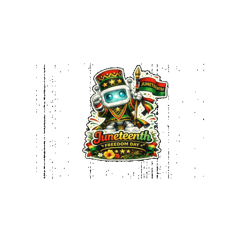 African American History Unity Sticker by Digi 995