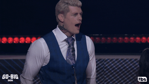 Shocked Cody Rhodes GIF by TBS Network