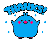 Thanks Thank You Sticker by Huptech Web