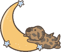 Good Night Dog Sticker