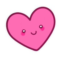 Heart Love Sticker by Carol Feijó