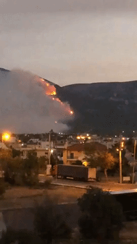 Evacuation Orders Issued in Athens Suburb as Wildfire Flares Up