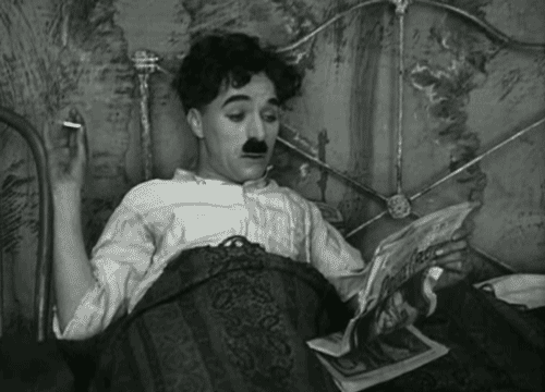 charlie chaplin smoking GIF by Maudit