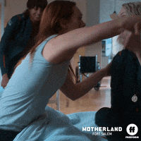 Season 2 Hug GIF by Motherland: Fort Salem