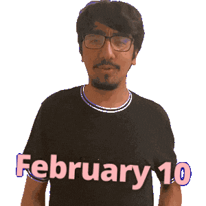 10 February Sticker