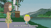 butters stotch river GIF by South Park 