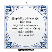 Hart Rust Sticker by Tegelspreuken.nl