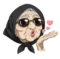 Kisses Blow Sticker