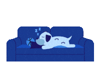 Tired Good Night Sticker by Jessica Lau