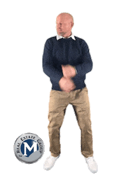 Real Estate Agent Happy Dance Sticker by The M Real Estate Group