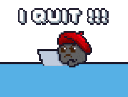Frustrated Pixel Art Sticker by Potatozzz by 9GAG