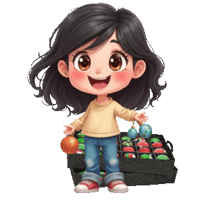 Boys Girls Christmas Ornaments Sticker