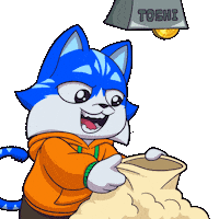 Cat Money Sticker by Toshithecat