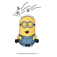 Meditating Om Shanti Sticker