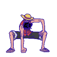Monkey D Luffy Luf Sticker