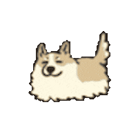 bowabowadoggo giphyupload dog corgi 犬 Sticker