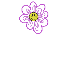 Happy Flower Sticker