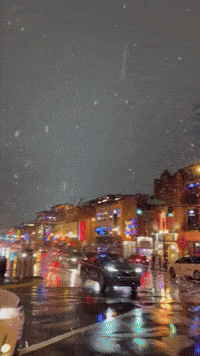 Winter Thunderstorm Produces 'Snow Globe' View in Nashville