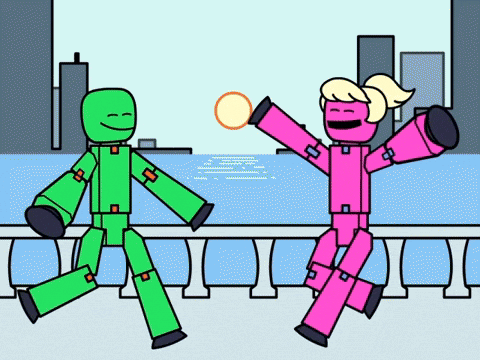 Good Vibes Love GIF by Stikbot